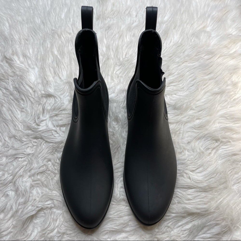 Jeffrey Campbell | Black Chelsea Ankle Rain Boots - Picture 2 of 11